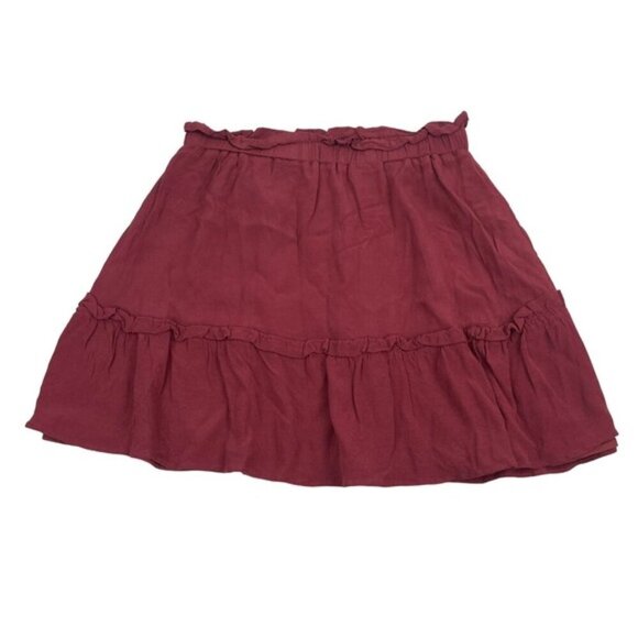 SUNDAY BEST Aritzia Trixie A-Line Mini Skirt Sz Small Red - Picture 6 of 9
